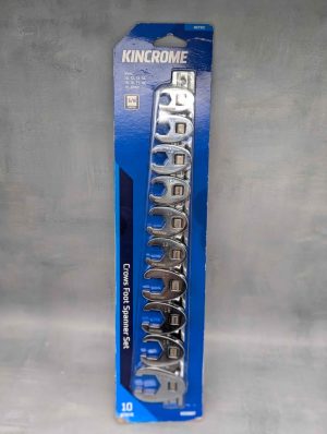 Sealed Kinchrome 10 Pce Crows Foot Spanner Set (K030007) - BP439170