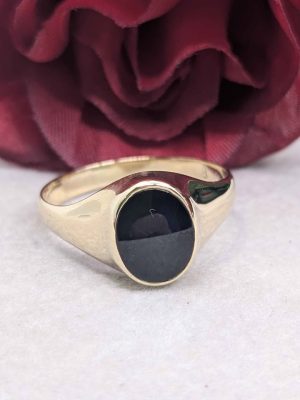 Men's 9ct Yellow Gold Signet Ring - BL431759