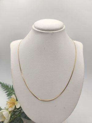 18ct Yellow Gold Fine Snake Link Chain GN436559