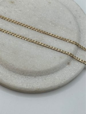 9ct Thin Curb Link Chain - GN403166