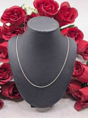 Ladies 18ct White Gold Chain - BL390364