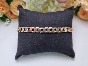 9ct Yellow Gold Curb Link Bracelet TW409629