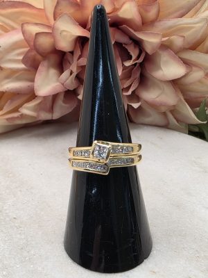Ladies 18CT Yellow Gold Diamond Bridal Set - IP404234