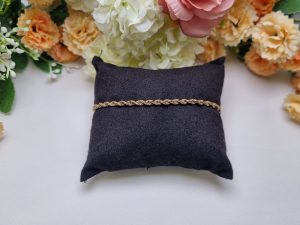 9ct Yellow Gold Rope Link Bracelet  TW408537