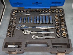 Kinchrome 63 Pce 1/4, 3/8, 1/2 Drive Socket Set - BP441437