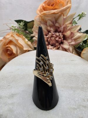 Unisex 9CT Yellow Gold Diamond Ring - IP437373