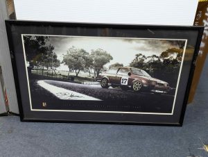 Dick Johnson Signed Ford Sierra Cosworth RS500 1987 -1989 Framed Memorabilia - BP436274