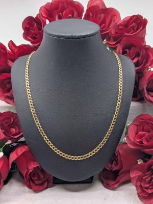 Men's 9ct Yellow Gold Curb Chain - BL430647