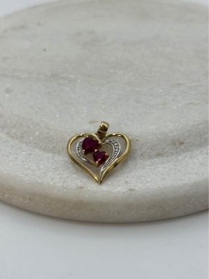Gold Heart Pendant - GN441490-2