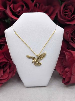 Men's 9ct Yellow Gold Eagle Pendant - BL405956