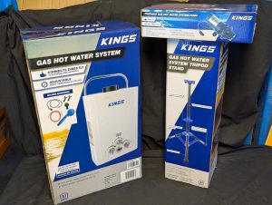 Kings Gas Hot Water System w/ Tripod & Pump - BP437522