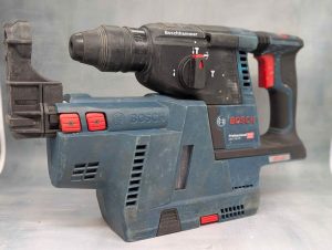 Bosch Professional 18V SDS Plus Rotary Hammer Skin-Only w/ HEPA Filter Attachment - BP416227