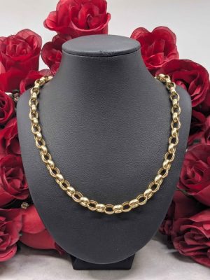 Ladies 9ct Yellow Gold Belcher Style Chain - BL438377