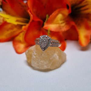 9ct Rose Gold Diamond Cluster Ring TW399629