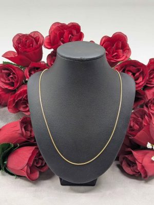 Ladies 9ct Yellow Gold Herringbone Chain - BL435181