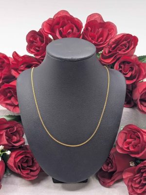 Ladies 9ct Yellow Gold Chain Necklace - BL434849
