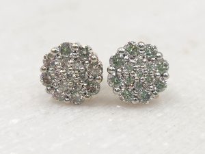 9ct Yellow Gold and Diamond Earrings GN373639