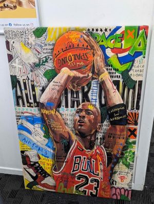 Michael Jordan Graffiti Canvas Wall Art - BP442615