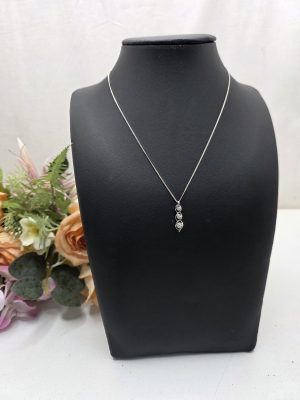 White Gold Diamond Pendent - IP413619