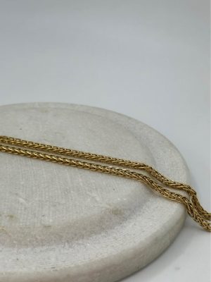 18ct Gold Snake Link Chain - GN365192