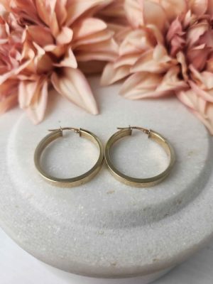 9ct Yellow gold Hoop Earrings #GN417603