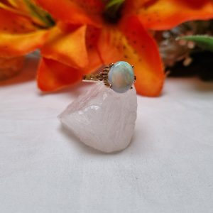 14ct Yellow Gold Solitaire Opal Ring TW431415