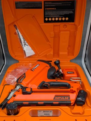 Paslode Impulse FrameMaster Nailer w/ Case & 2 x Batteries - BP443904