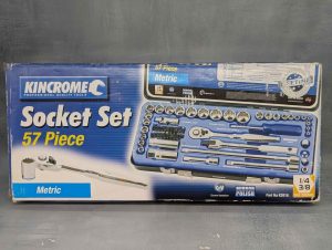 Kinchrome 57 Pce 1/4 & 3/8 Drive Metric Socket Set - BP438973