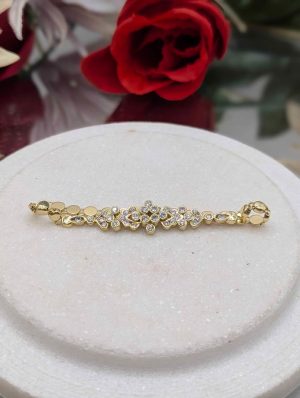 Ladies 18CT Yellow Gold & Diamond Bracelet (7.7gms) - BP441477