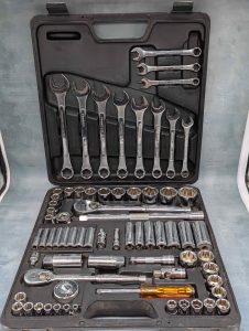Metrinch 71 Pce 1/4", 3/8" & 1/2" Drive Socket & Spanner Set - BP443534