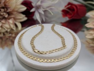 Unisex 9CT Yellow Gold Curblink Chain Necklace (23.1gms) - BP445901