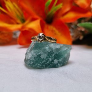 9ct Yellow Gold Bezel Solitaire Ring TW429879