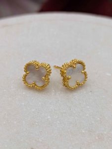 Ladies 21CT Yellow Gold Clover/Quatrefoil Earrings (2.8gms) - BP443379