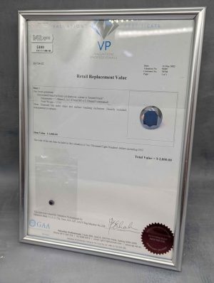 Valuated Treated Black Round Brilliant Cut Diamond (2.00ct) - BP380450