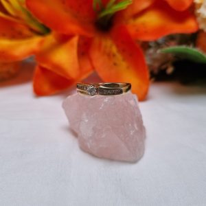 9ct Yellow Gold Claw Set Ring TW424217