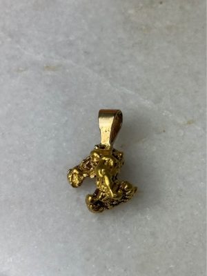 22ct yellow gold nugget pendant #GN425620