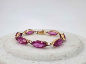 9ct Synthetic Ruby Bracelet - GN436565