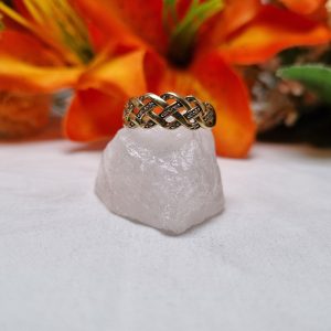 9ct Yellow Gold Weave Ring TW436646