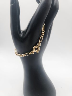9ct Yellow Gold Figaro Belcher GN412803