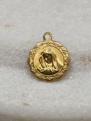 18ct Yellow Gold Mary Madonna Charm GN442603-10