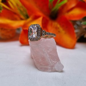 9ct Yellow Gold Halo Ring TW416502