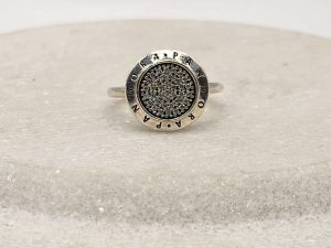Pandora Logo and CZ Silver Ring GN448143