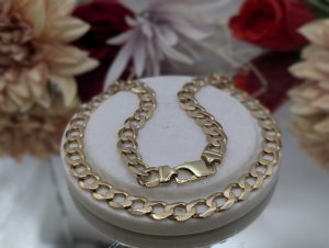 Mens 9CT Yellow Gold Chunky Curblink Chain (86.0gms) - BP446761