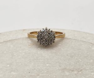 9ct Yellow Gold and Diamond Dress Ring GN447480