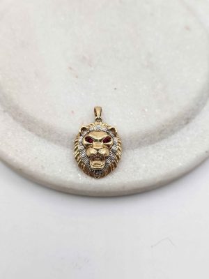 Lion Pendant With Ruby Eyes - GN445708