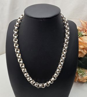 Silver Belcher Necklace 65.5GMS - IP445829