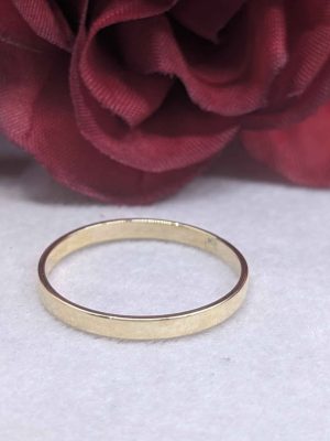 Unisex 9ct Yellow Gold Wedding Band - BL442822