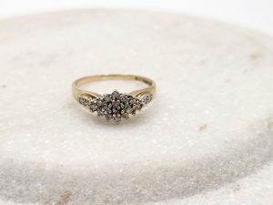 9ct Yellow Gold and Diamond Dress Ring GN447483